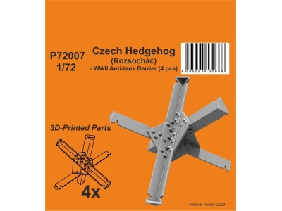 Czech Hedgehog (Rozsochá?) - WWII Anti-tank Barrier (6 pcs) 1/72 