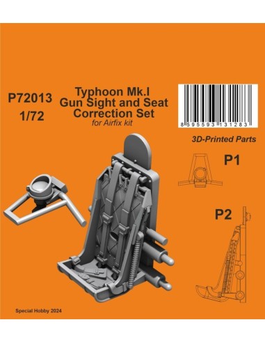 Typhoon Mk.I Gun Sight and Seat Correction Set 1/72 