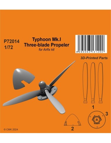Typhoon Mk.I Three-blade Propeler 1/72 