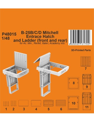 Typhoon Mk.I Gun Bays Correction Set   / for Airfix kit 