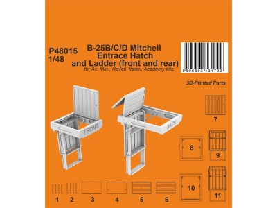 Typhoon Mk.I Gun Bays Correction Set   / for Airfix kit 