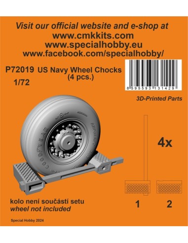US Navy Wheel Chocks (4 pcs.) 