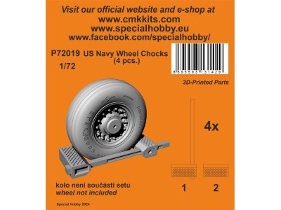 US Navy Wheel Chocks (4 pcs.) 