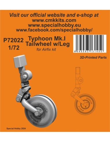Typhoon Mk.I Tailwheel w/Leg / for Airfix kit 