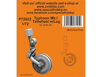 Typhoon Mk.I Tailwheel w/Leg / for Airfix kit 
