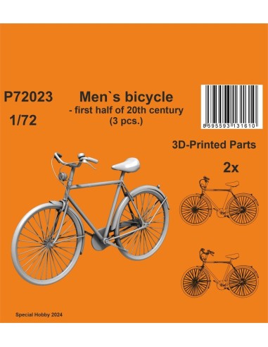 Men`s bicycle - first half of 20th century (3 pcs.) 