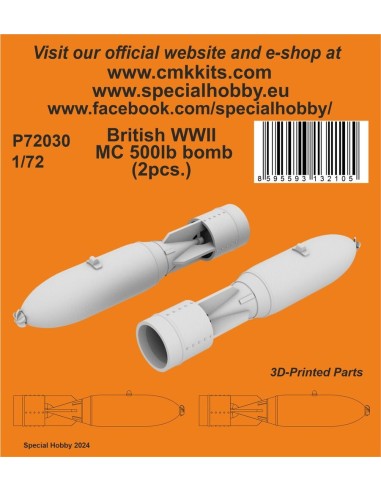 British WWII MC 500lb bomb Mk.IV (2pcs.) 
