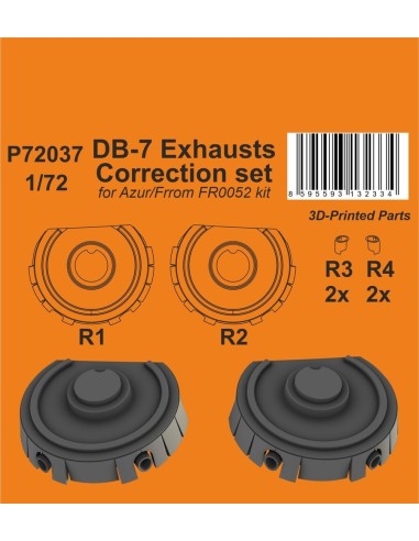 DB-7 Exhausts Correction set  / for Azur/Frrom kit 