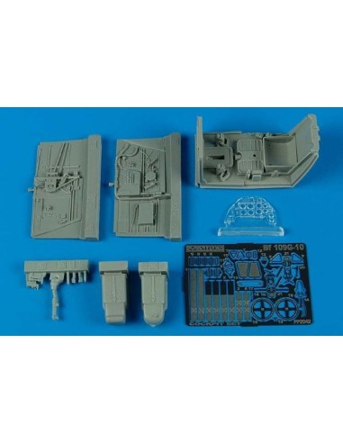 Bf 109G-10 Cockpit Set für Hasegawa Bausatz 
