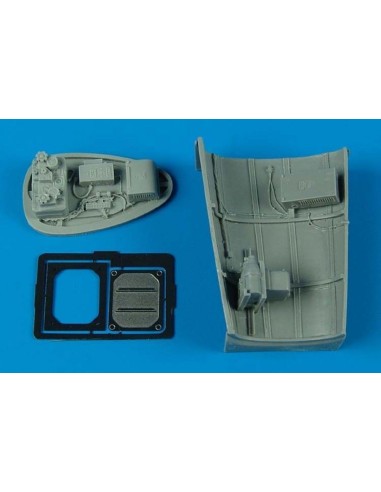 Bf 109G radio equipment - late ver. für Hasegawa-Bausatz 