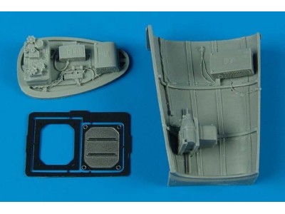 Bf 109G radio equipment - late ver. für Hasegawa-Bausatz 