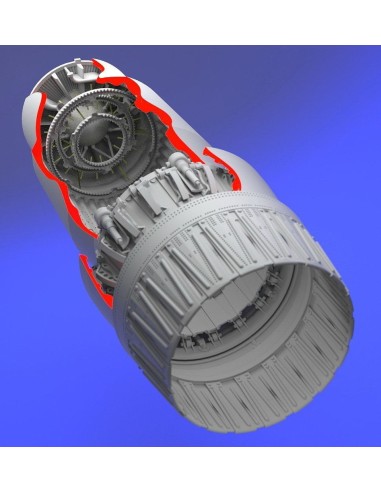 MiG 23 Flogger exhaust nozzle - opened 