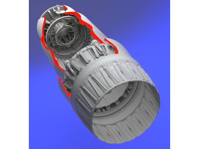 MiG 23 Flogger exhaust nozzle - opened 