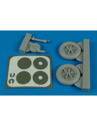 Bf 109F wheels & masks for Trumpeter 