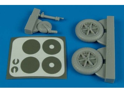 Bf 109F wheels & masks for Trumpeter 