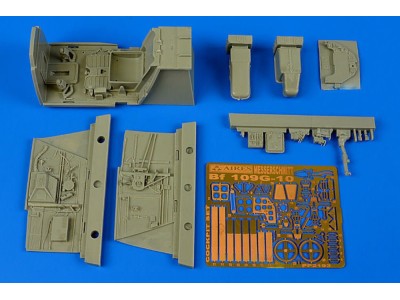 Bf 109G-10 cockpit set for Revell 