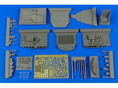 P-47D Thunderbolt cockpit set for Hasega 