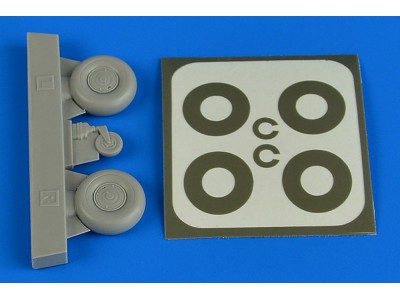 Bucker Bu 131 wheels& paint masks disc cover 