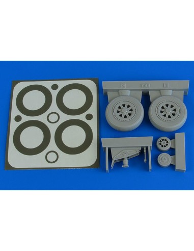 A1H Skyraider wheels & paint masks for Trumpeter 