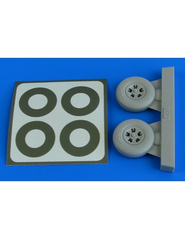 Spitfire Mk.IX wheels (5-spoke) & paint masks f.Tamiya 