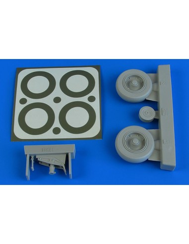 A-1J Skyraider wheels & paint masks f.Trumpeter 