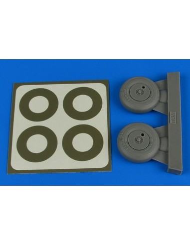 Spitfire Mk.IX wheels (covered) & paint masks for Tamiya 