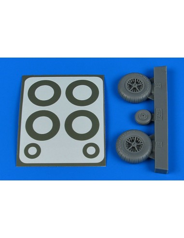 Bf 108 wheels & paint masks - late for Eduard 