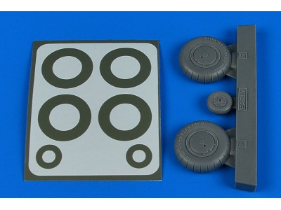 Bf 108 wheels & paint masks - early for Eduard 
