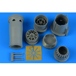 MiG-21MF Fishbed J exhaust nozzle - closed 