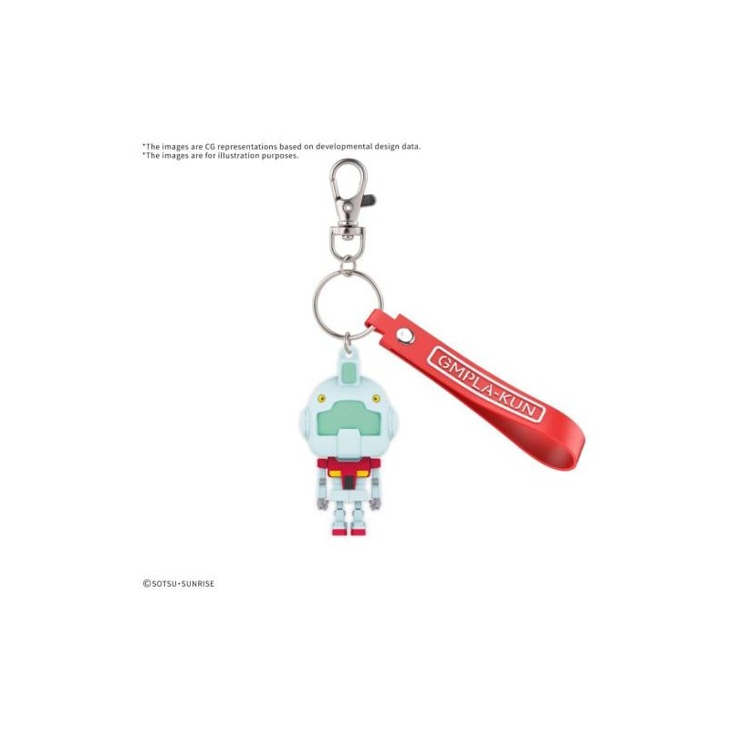 GUNDAM - GMPLA-KUN 3D RUBBER MASCOT KEYCHAIN - Model Kit