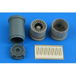 F-16C/N/CJ Block 50 exhaust nozzle - opened for Tamiya 