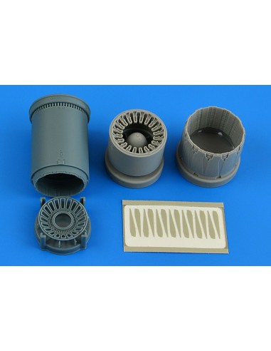 F-16C/N/CJ Block 50 exhaust nozzle - opened for Tamiya 