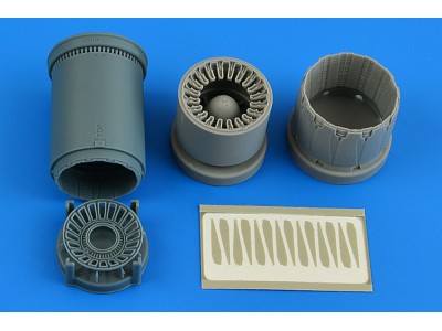 F-16C/N/CJ Block 50 exhaust nozzle - opened for Tamiya 