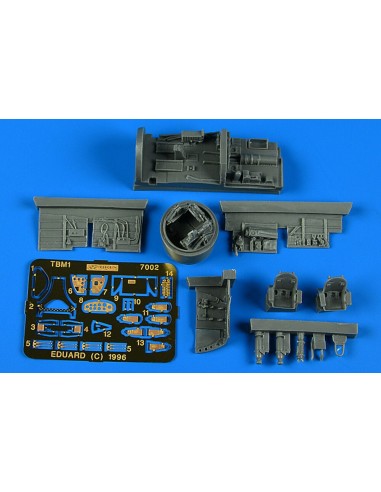 TBM Avenger Cocpit set Cockpit-Set mit Abwehrturm 