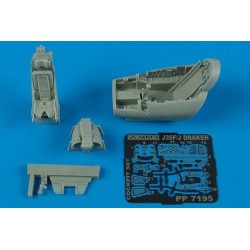 J35F/J Draken cockpit set für Hasegawa Bausatz 