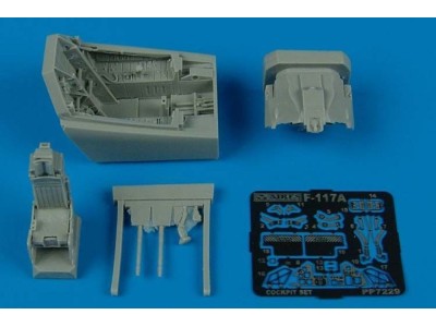 F-117A Nighthawk cockpit set für Academy  Bausatz 