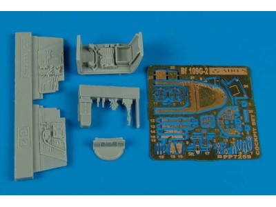 Bf 109G-2 cockpit set for Fine Models 