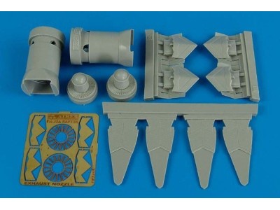 F-22A Raptor exhaust nozzle for Academy 