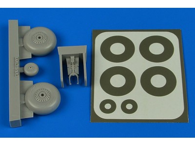 Wellington wheels & Paint masks (early) for Airfix 