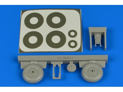 Wellington wheels & paint masks (late) for Airfix 