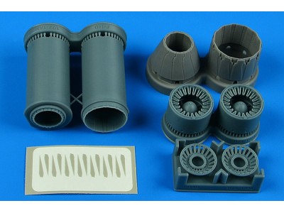 F-14D Tomcat exhasut nozzles - varied for Tamiya 
