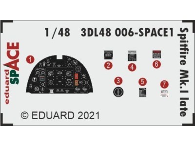 Spitfire Mk.I late SPACE 1/48 for EDUARD 