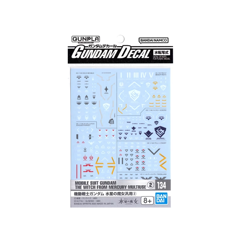 THE WITCH FROM MERCURY - Gundam Decal 134 - Model Kit