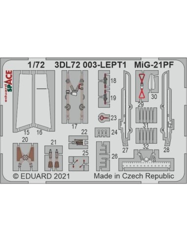 MiG-21PF SPACE 1/72 for EDUARD 