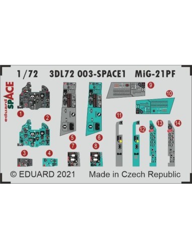 MiG-21PF SPACE 1/72 for EDUARD 