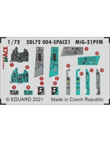 MiG-21PFM SPACE 1/72 for EDUARD 