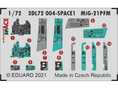MiG-21PFM SPACE 1/72 for EDUARD 