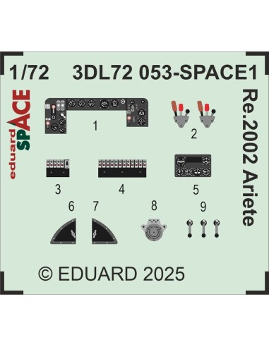Re.2002 Ariete SPACE   ITALERI 