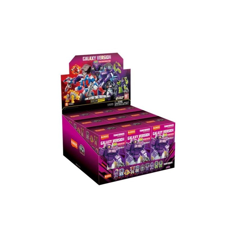 TRANSFORMERS - Galaxy Version 04 - Model Kit Blokees Display 9 pc