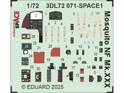 Mosquito NF Mk.XXX SPACE 1/72 for Special Hobby 